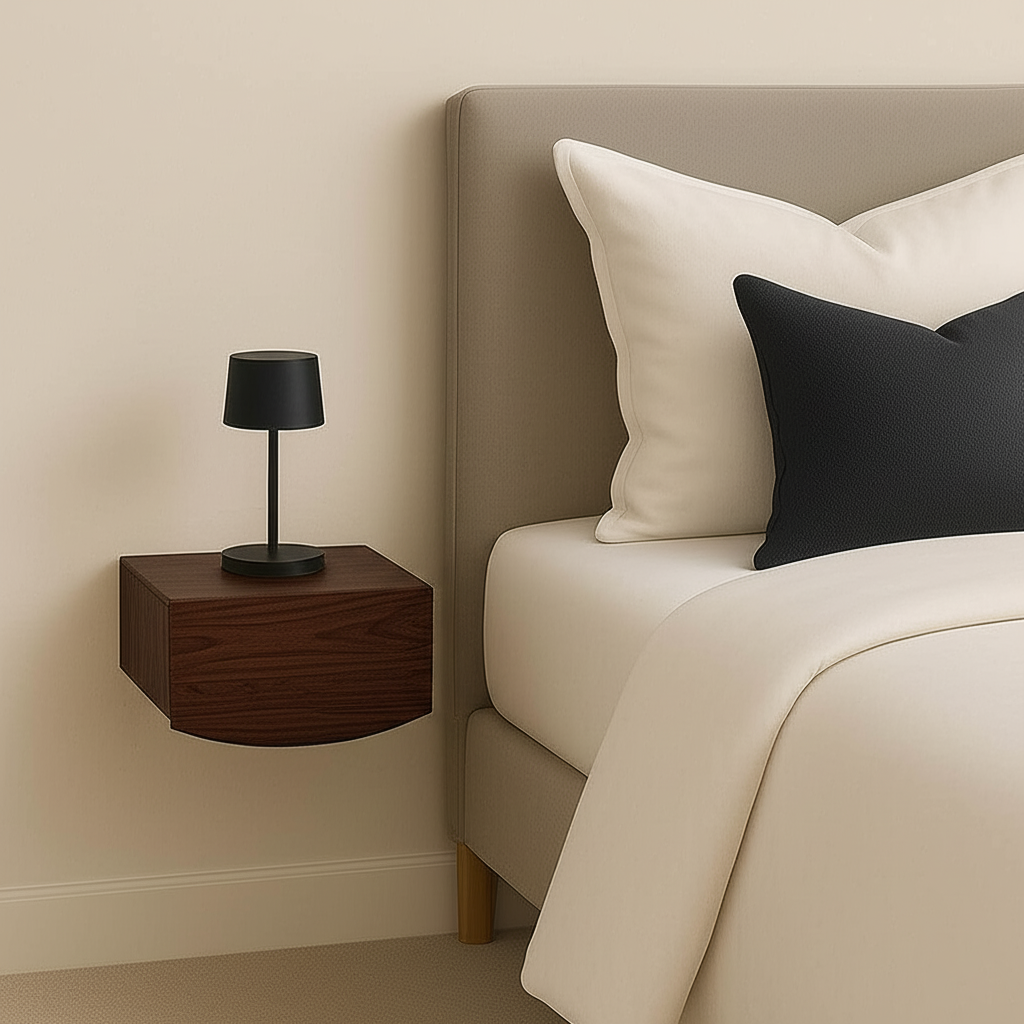 Hickory Walnut Bedside Table