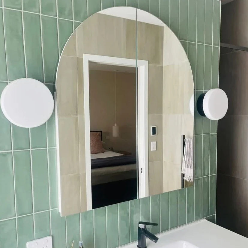 Little Luna Arch Bathroom Cabinet Mirror - Recessed