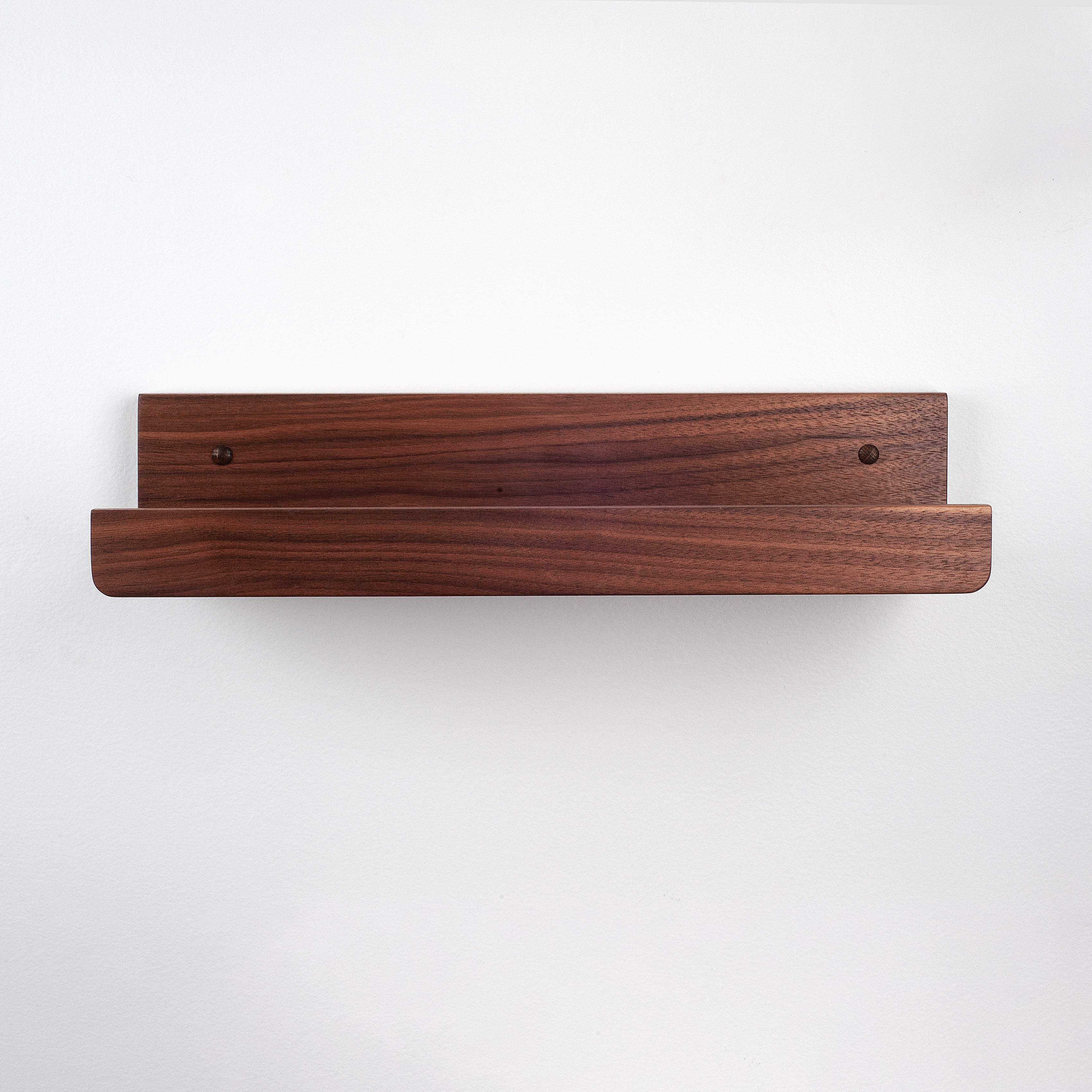 Oaklyn Black Walnut Shelf with Key Holder