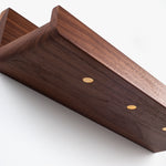 Oaklyn Black Walnut Shelf with Key Holder
