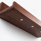 Oaklyn Black Walnut Shelf with Key Holder