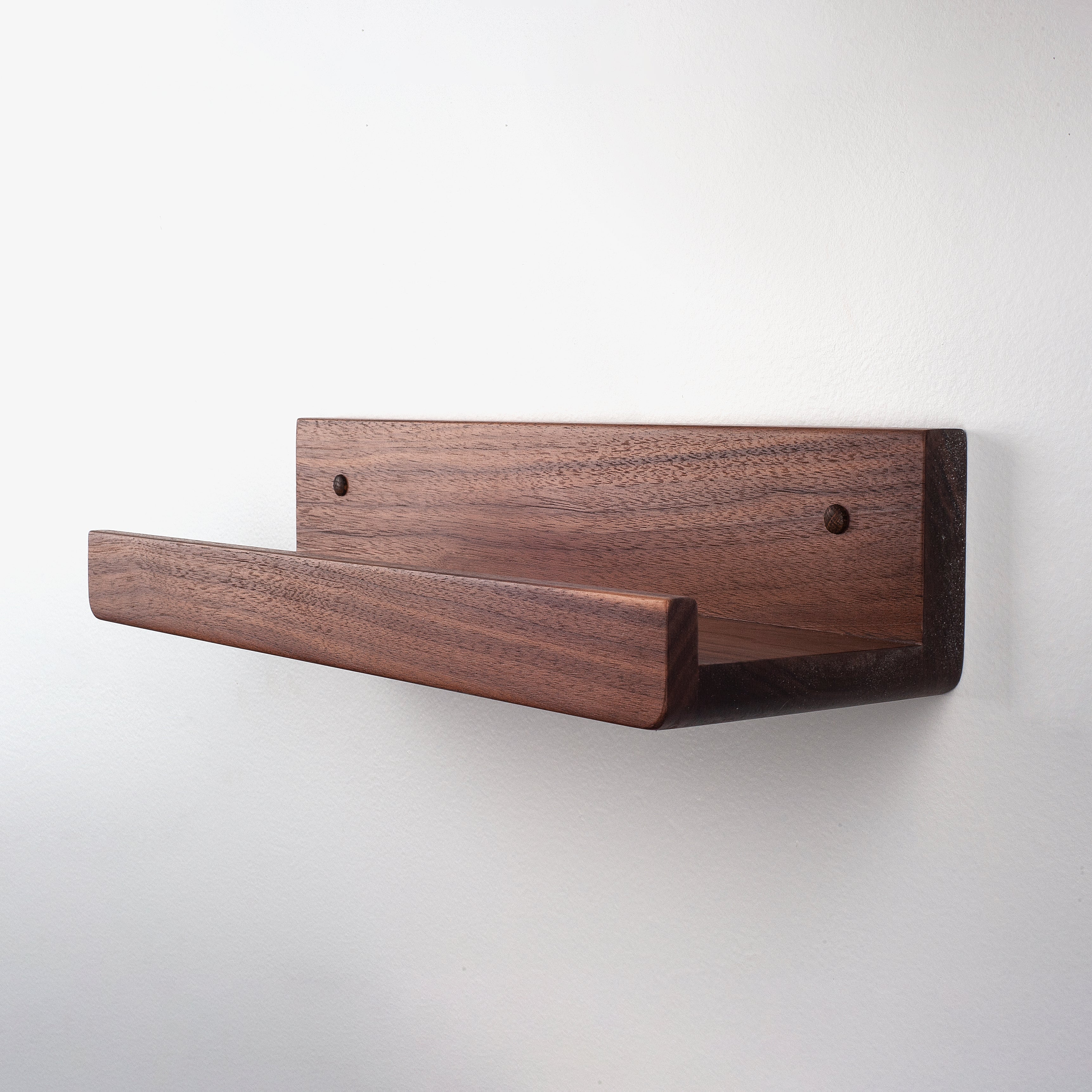 Oaklyn Black Walnut Shelf with Key Holder