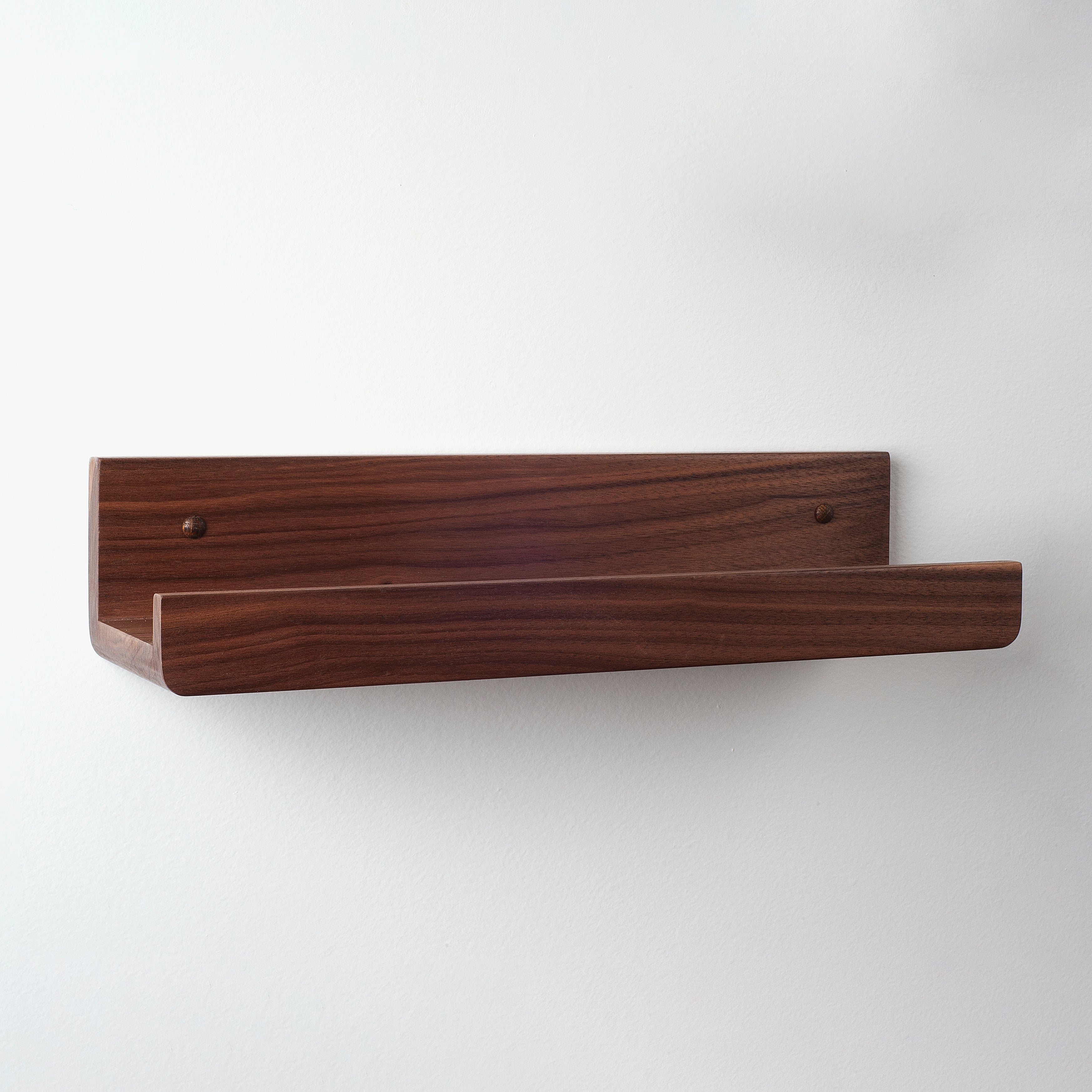Oaklyn Black Walnut Shelf with Key Holder