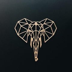 Elephant Head 3D Printed Animal Wall Decor