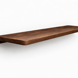 Crest Black Walnut Floating Shelf