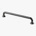 Curve Ball cabinet handle in polished black nickel by CS Studios