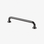 Curve Ball cabinet handle in polished black nickel by CS Studios