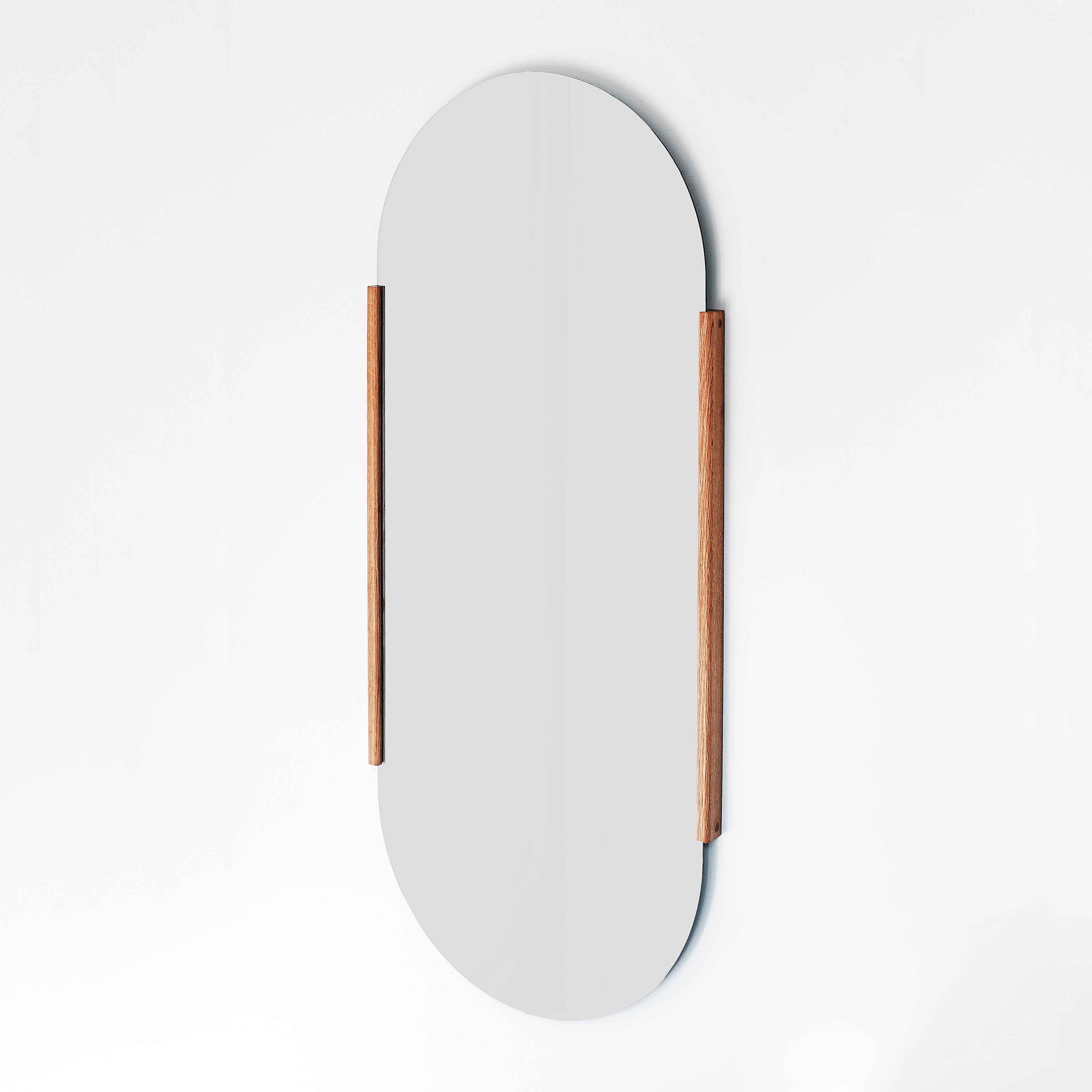 Kara Full Length Oval Timber Framed Mirror
