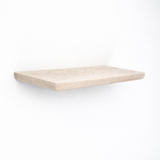 American Oak Shelf with White wash on white background