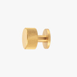 Noble Knurled Brass Knob