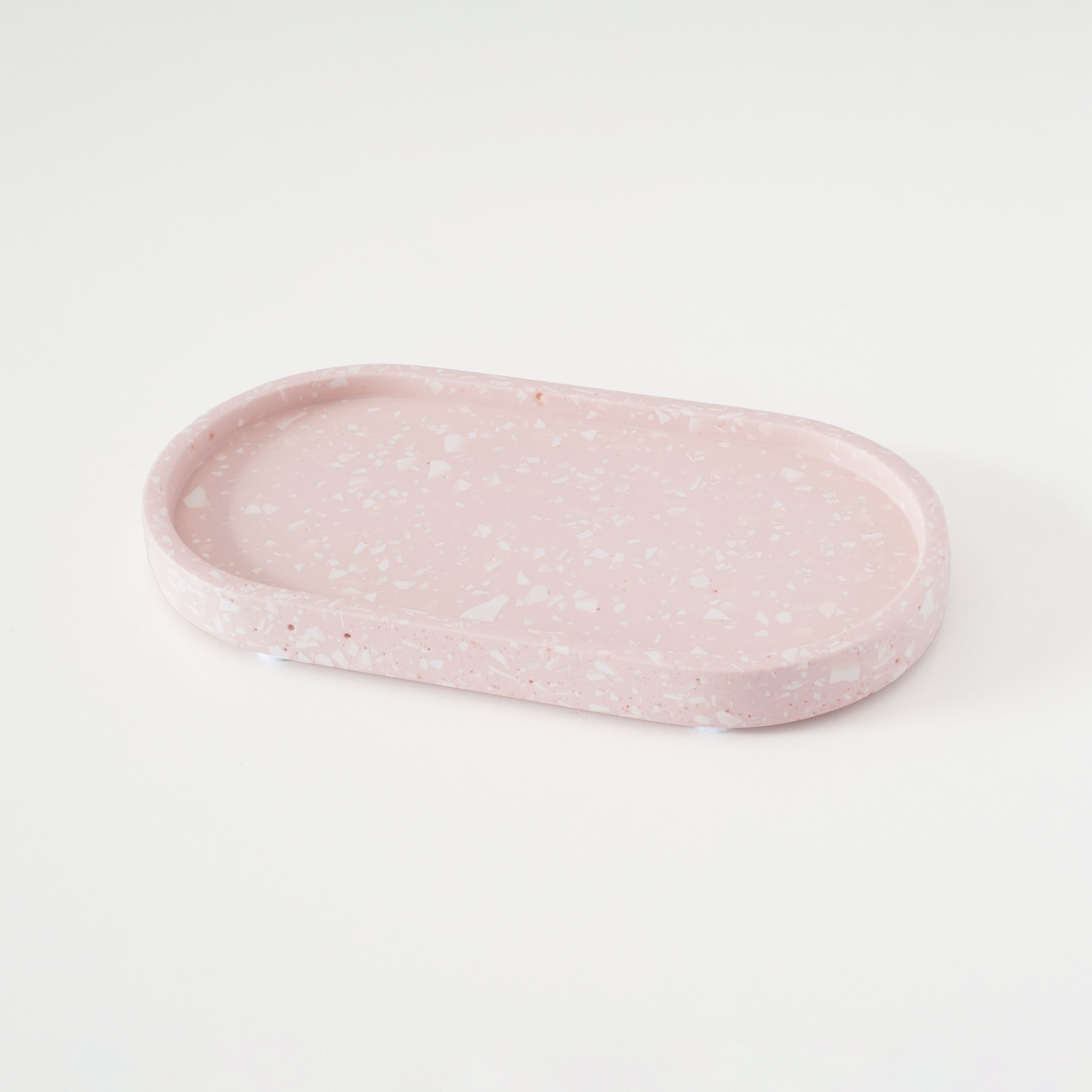 Home Decor Small Oval Tray Pink
