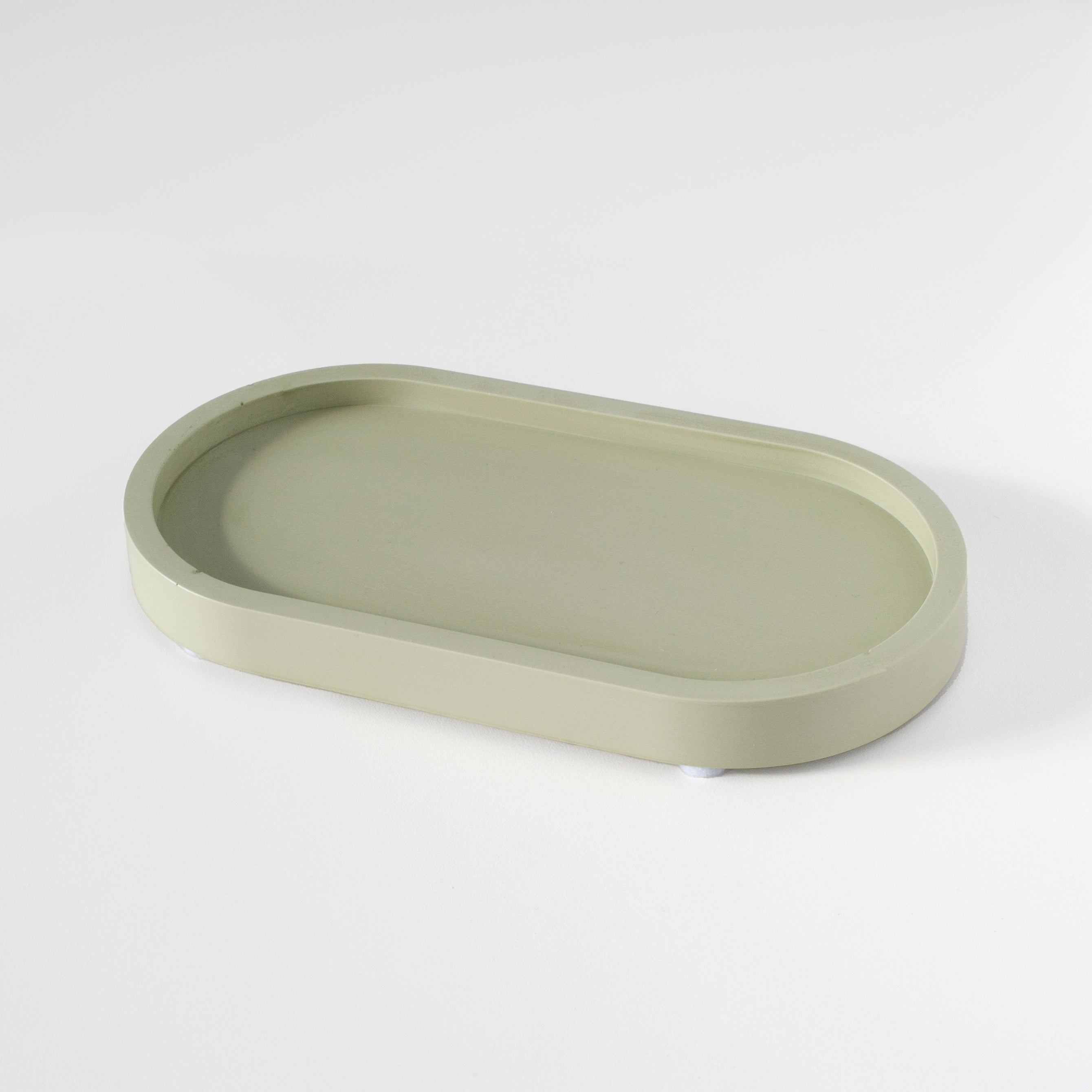 Home Decor Small Oval Tray Sage 