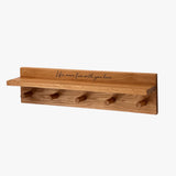 Welcome Wall Mounted Shelf & Coat Hook - Personalised