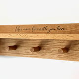 Welcome Wall Mounted Shelf & Coat Hook - Personalised