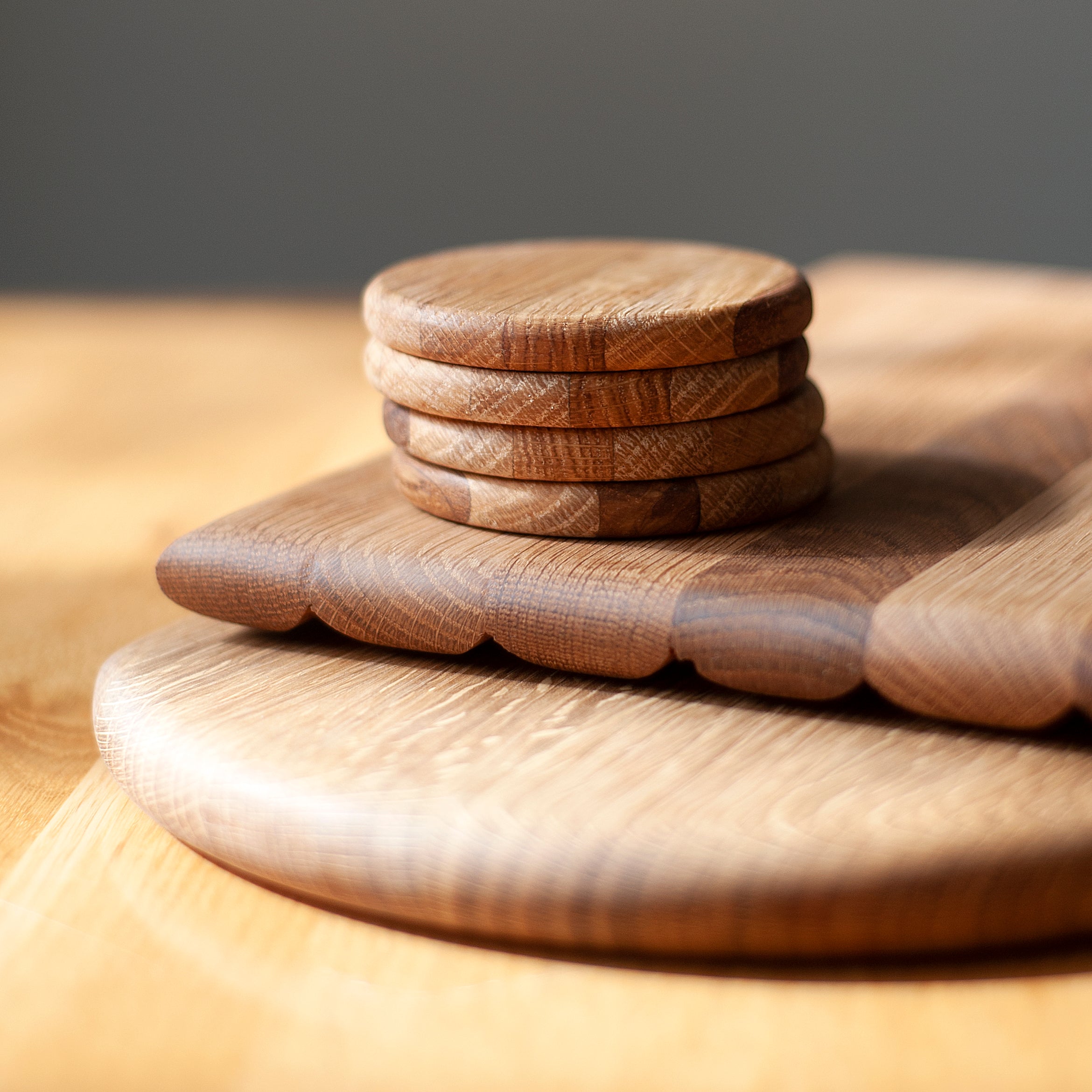 Graze Oak Coasters