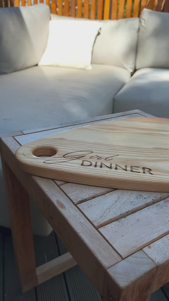 Girl Dinner Serving Board Video