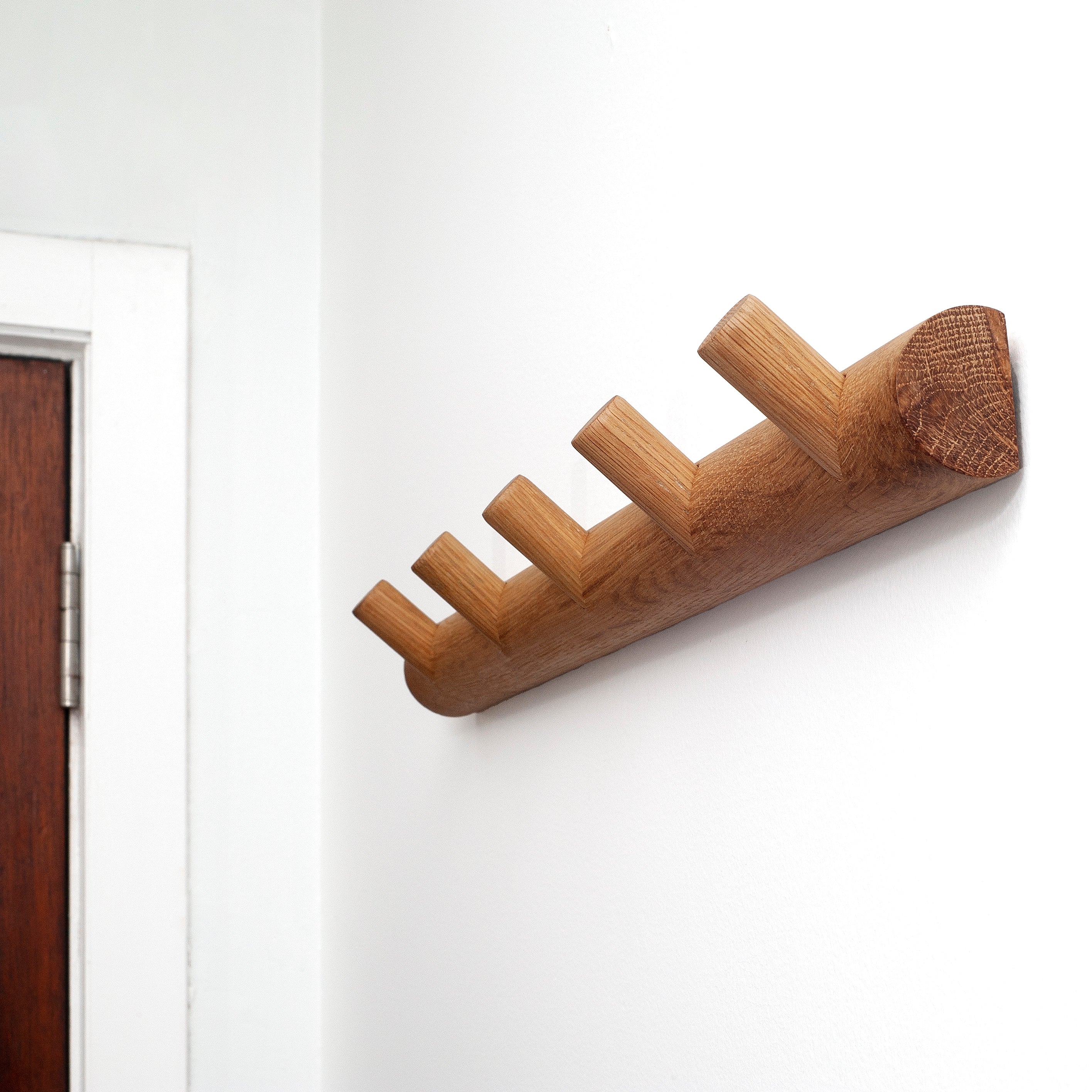 Reggie Oak Coat Hook / Coat Rack Small