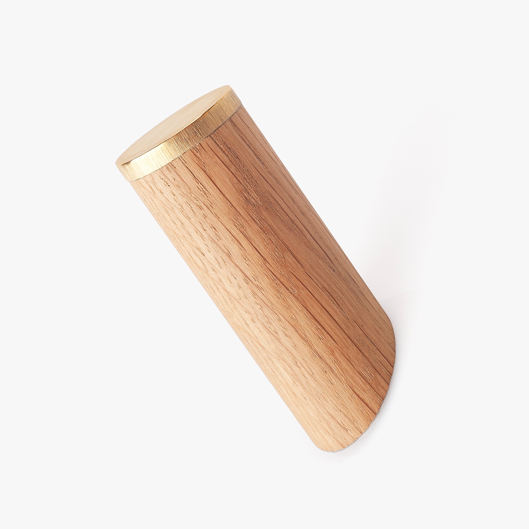 Tamar Oak & Brass Robe Hook
