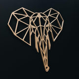 Elephant Head 3D Printed Animal Wall Decor