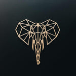 Elephant Head 3D Printed Animal Wall Decor