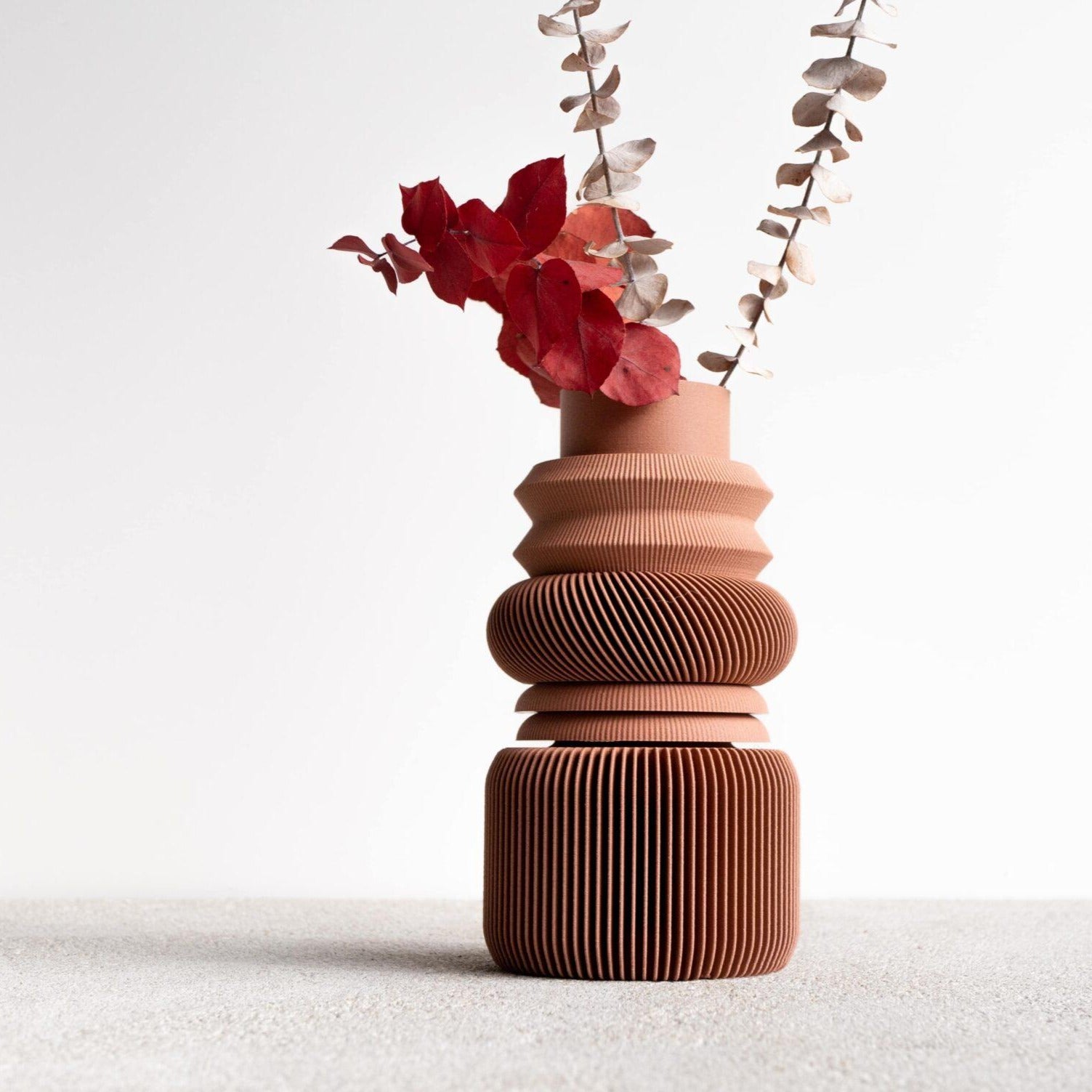 Modular nu Vase Terracotta