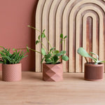 Piko Diamant Japan Terracotta - Set of 3 Planters