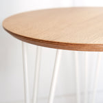 Chicane Round Wooden Side Table