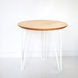 Chicane Round Wooden Side Table